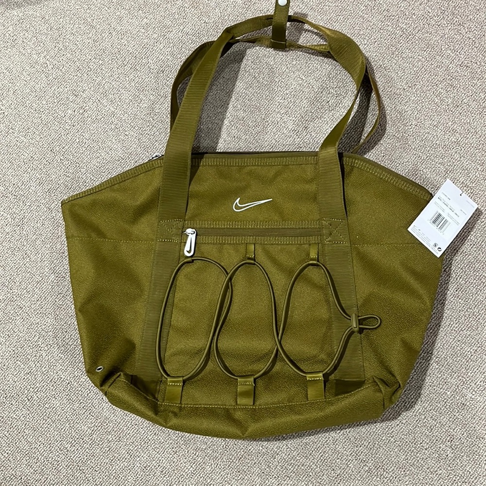 Nike One Womens Training Tote Bag (18L)Olive Flak/olive flak/light silver